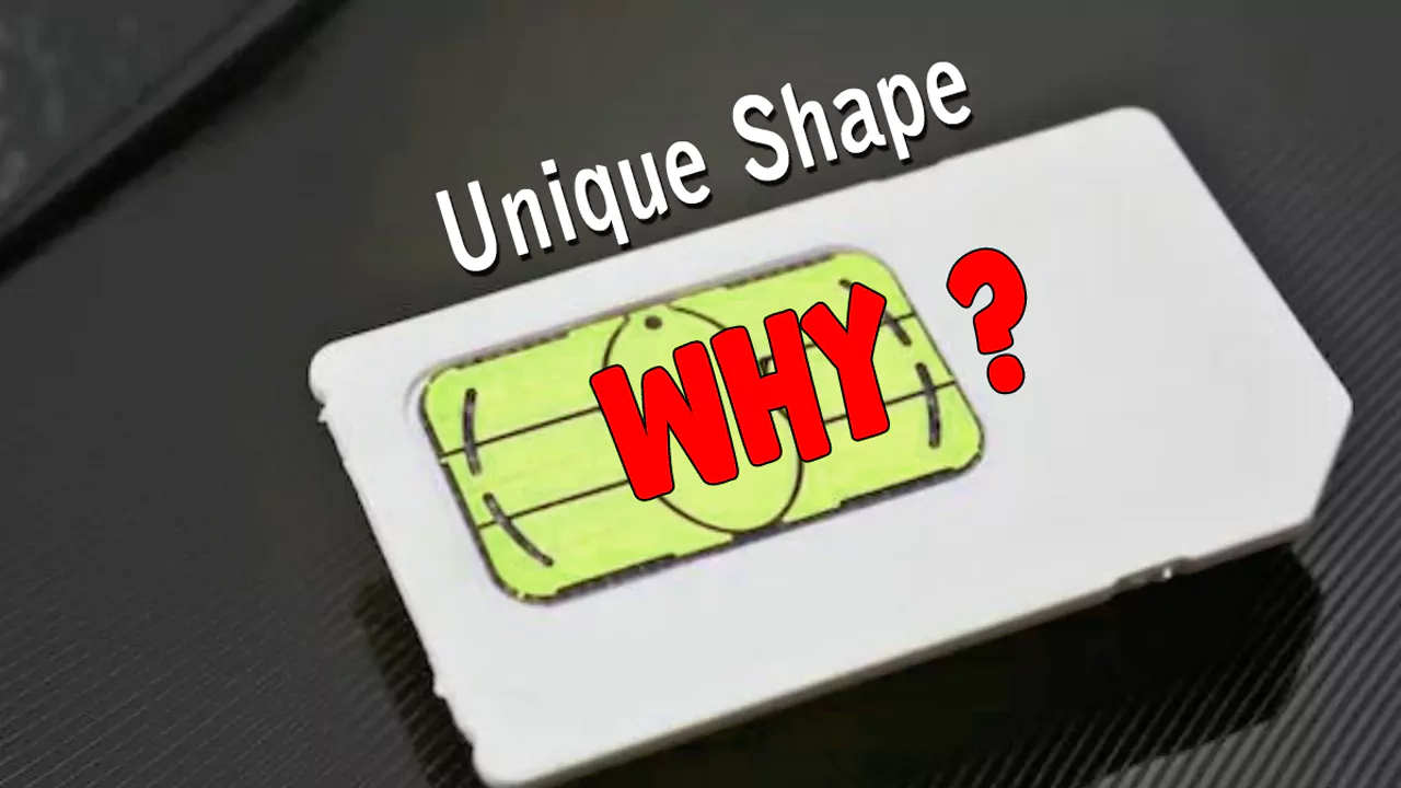 sim card unique shape
